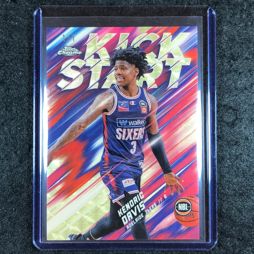 2024-25 Topps Chrome NBL KENDRIC DAVIS Kick Start Gold Superfractor 1/1 #21