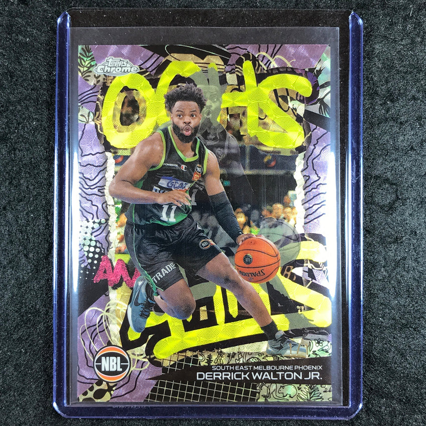 2024-25 Topps Chrome NBL DERRICK WALTON JR. Oohs and Ahhs Superfractor 1/1 #16