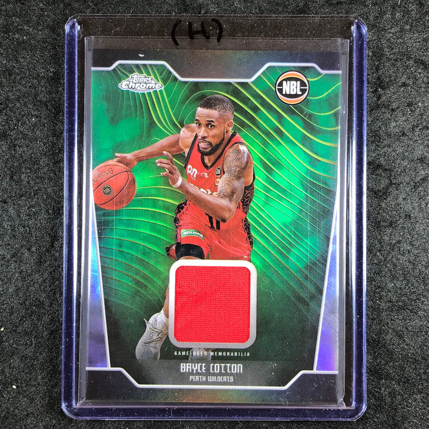 2024-25 Topps Chrome NBL BRYCE COTTON Jersey Relic Refractor #BC (H)