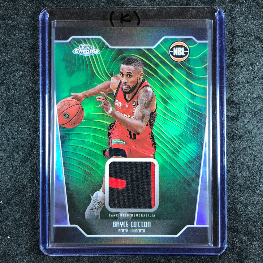 2024-25 Topps Chrome NBL BRYCE COTTON Jersey Relic Refractor #BC (K)