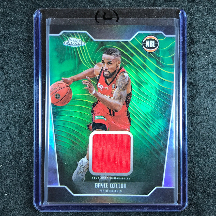 2024-25 Topps Chrome NBL BRYCE COTTON Jersey Relic Refractor #BC (L)