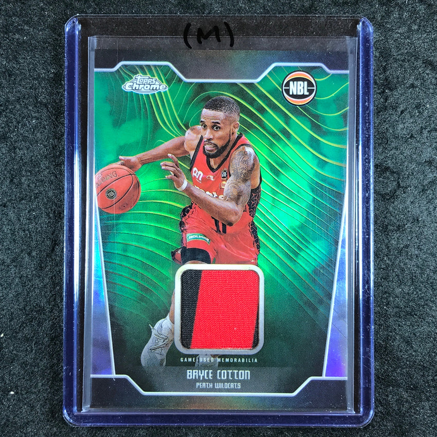 2024-25 Topps Chrome NBL BRYCE COTTON Jersey Relic Refractor #BC (M)