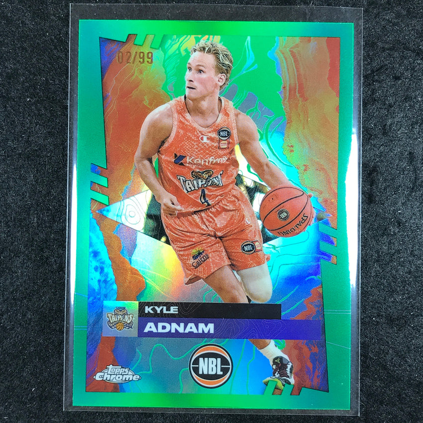 2024-25 Topps Chrome NBL KYLE ADNAM Base Green 2/99 #26