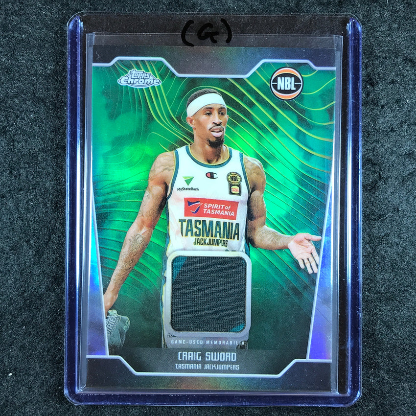 2024-25 Topps Chrome NBL CRAIG SWORD Jersey Relic Refractor #CS (G)