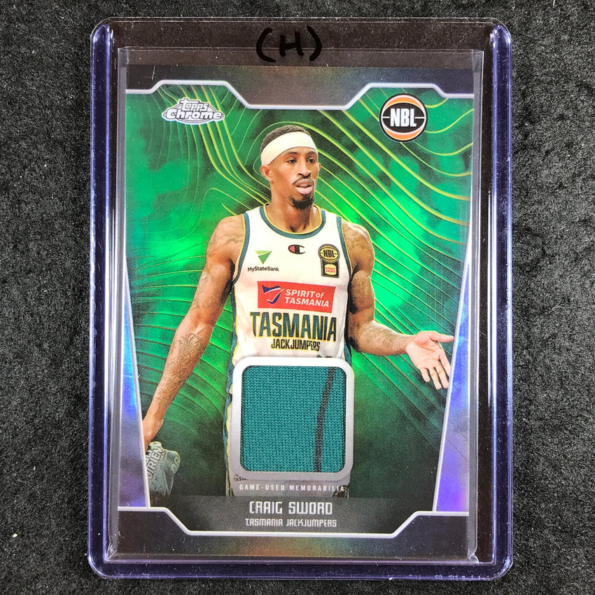 2024-25 Topps Chrome NBL CRAIG SWORD Jersey Relic Refractor #CS (H)