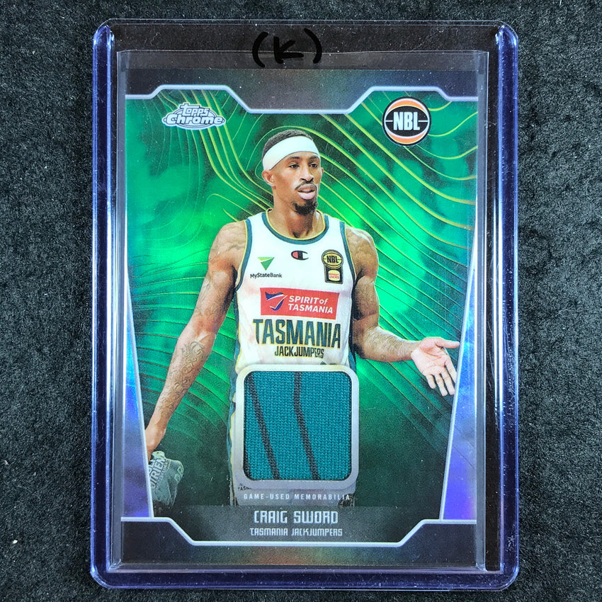 2024-25 Topps Chrome NBL CRAIG SWORD Jersey Relic Refractor #CS (K)