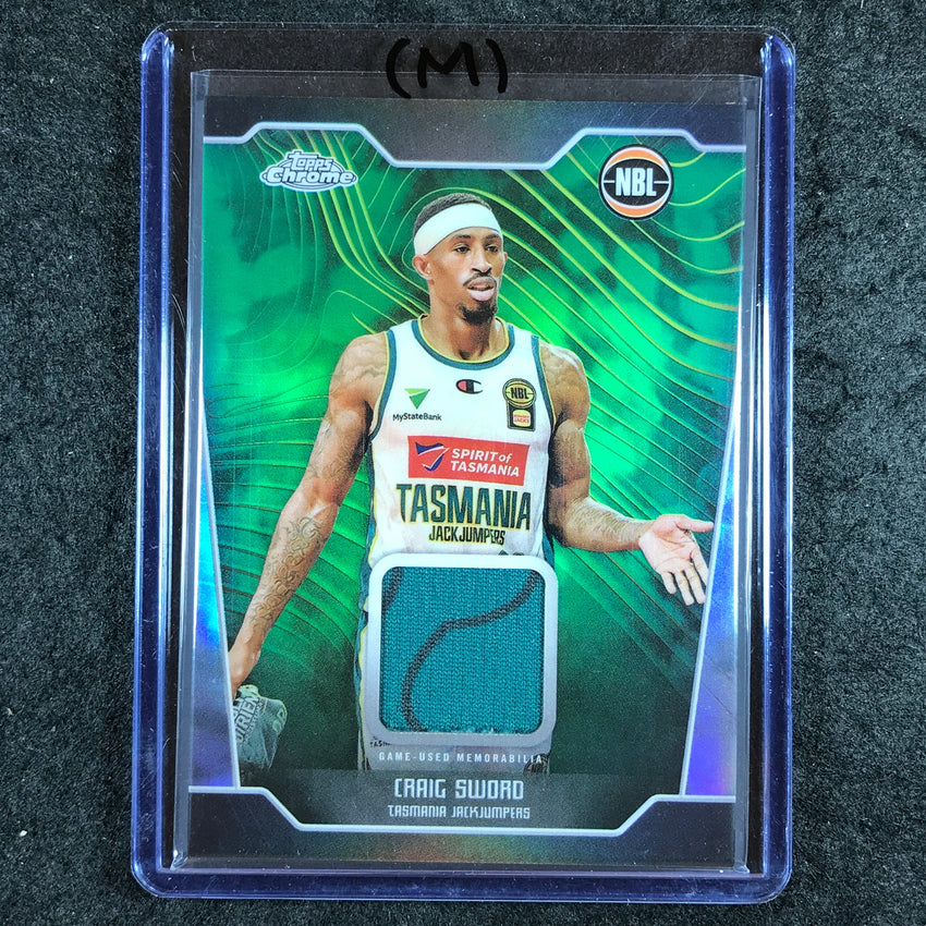 2024-25 Topps Chrome NBL CRAIG SWORD Jersey Relic Refractor #CS (M)