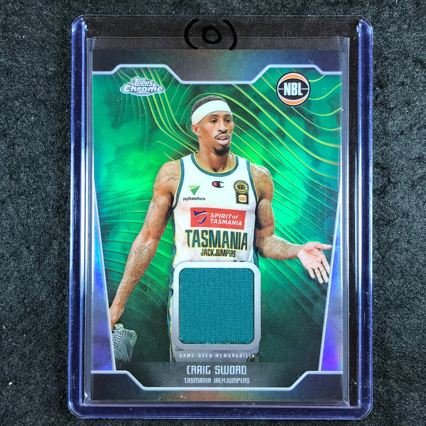 2024-25 Topps Chrome NBL CRAIG SWORD Jersey Relic Refractor #CS (O)