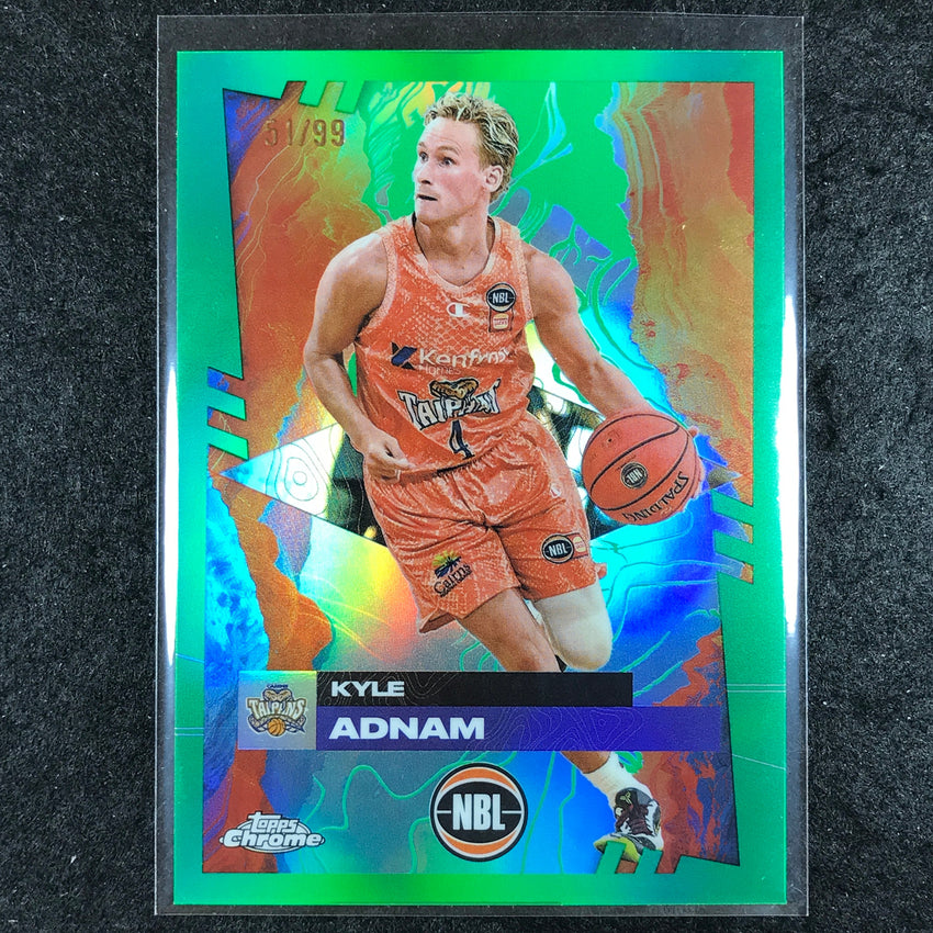 2024-25 Topps Chrome NBL KYLE ADNAM Base Green 51/99 #26