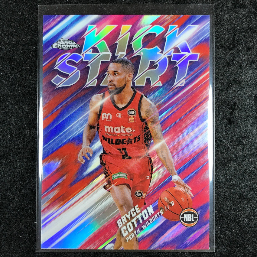 2024-25 Topps Chrome NBL BRYCE COTTON Kick Start Refractor #7