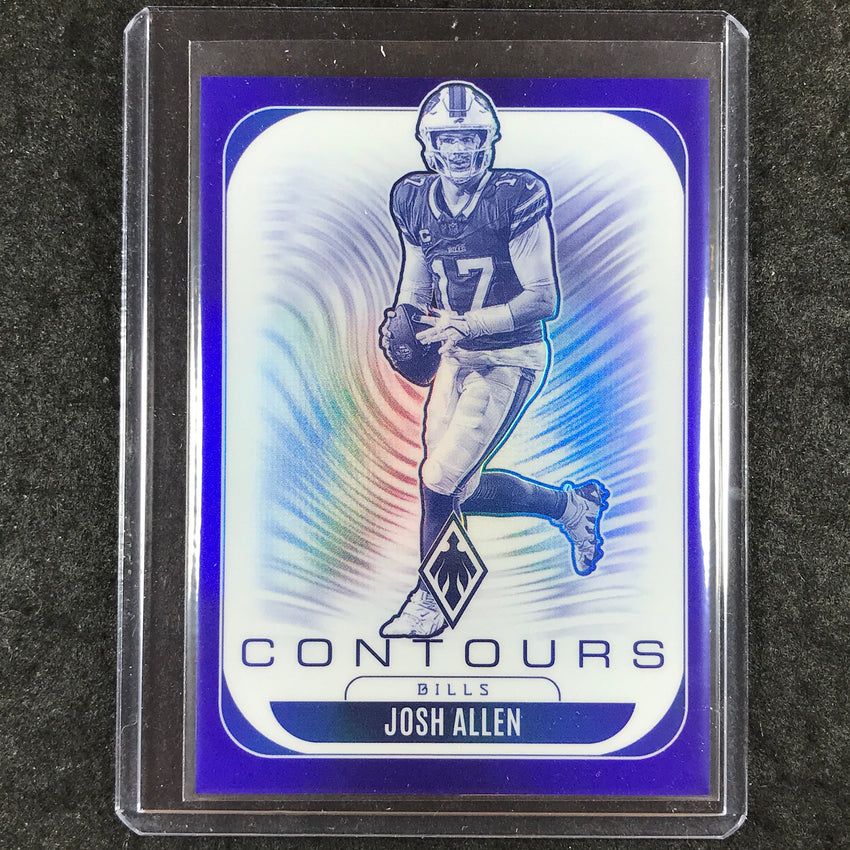 2025 Phoenix Football JOSH ALLEN Contours Blue 133/199 #4