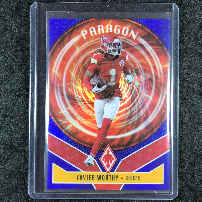 2025 Phoenix Football XAVIER WORTHY Paragon Blue 172/199 #11