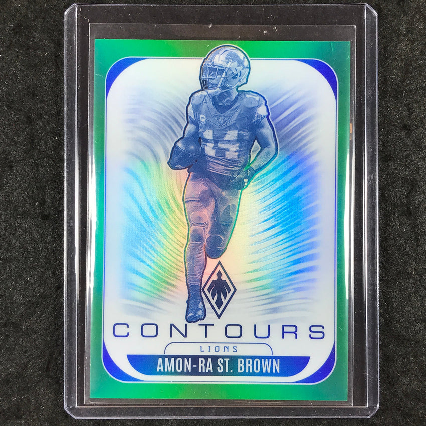 2025 Phoenix Football AMON-RA ST. BROWN Contours Green 49/99 #11