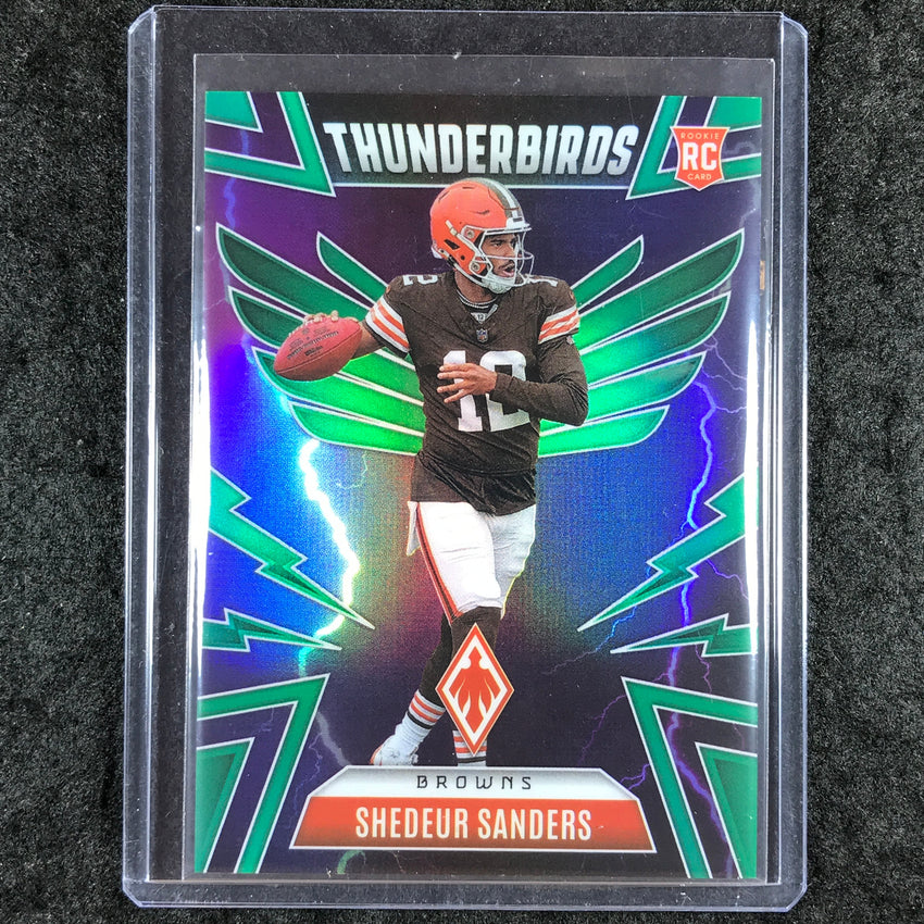 2025 Phoenix Football SHEDEUR SANDERS Thunderbirds Rookie Green 84/99 #13