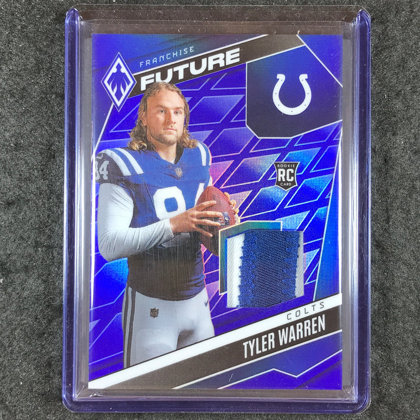 2025 Phoenix Football TYLER WARREN Franchise Future Rookie Patch Blue 165/199