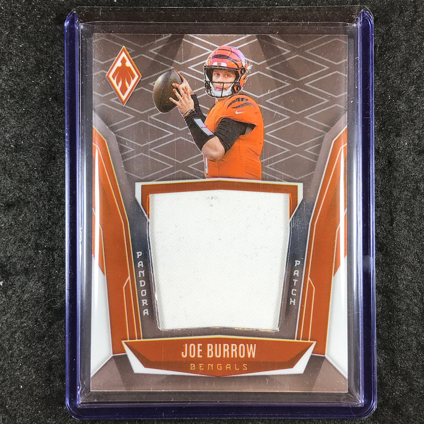 2025 Phoenix Football JOE BURROW Pandora Patch Relic Base 38/299