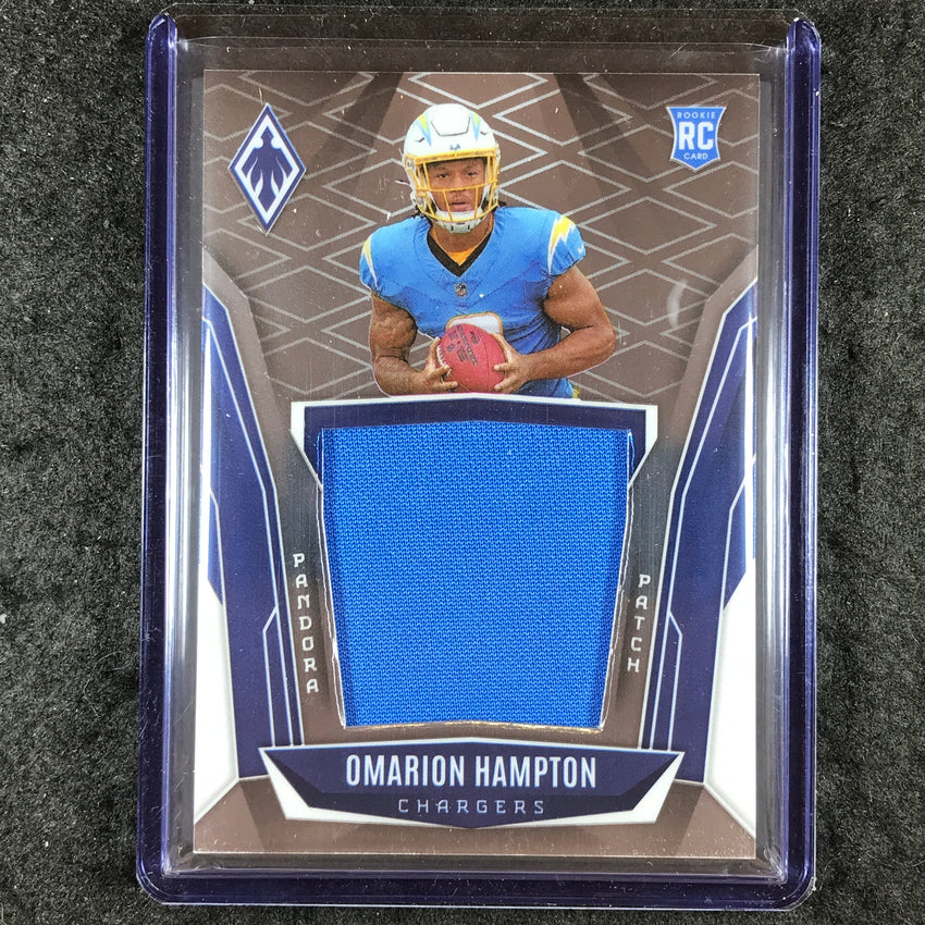 2025 Phoenix Football OMARION HAMPTON Pandora Patch Rookie Relic Base 147/299