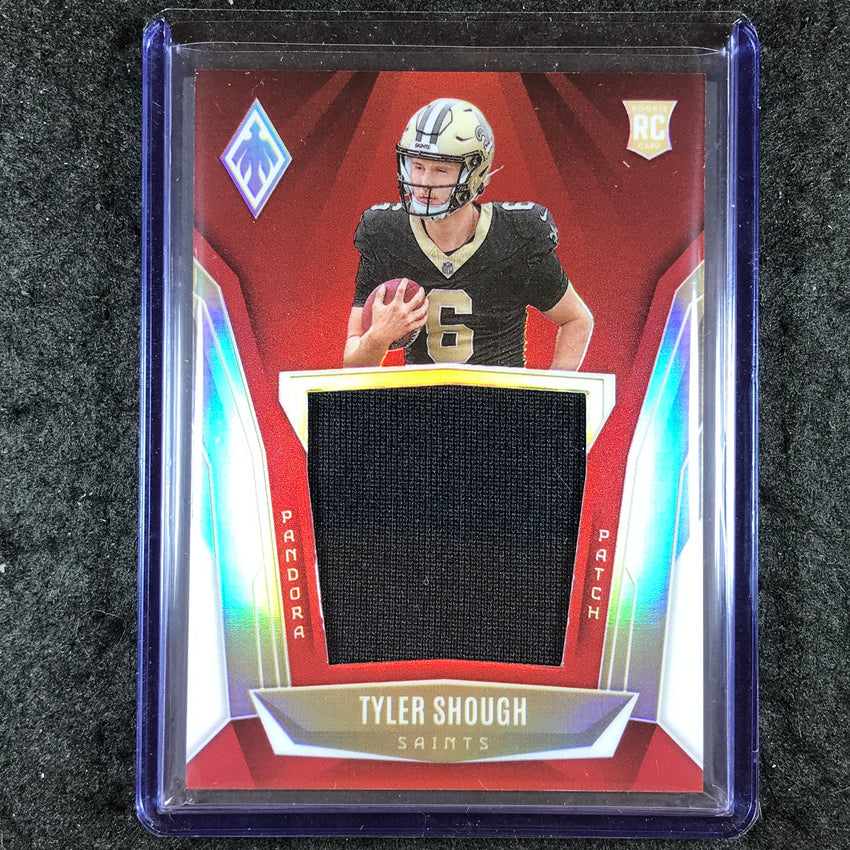 2025 Phoenix Football TYLER SHOUGH Pandora Patch Rookie Relic Red 113/249