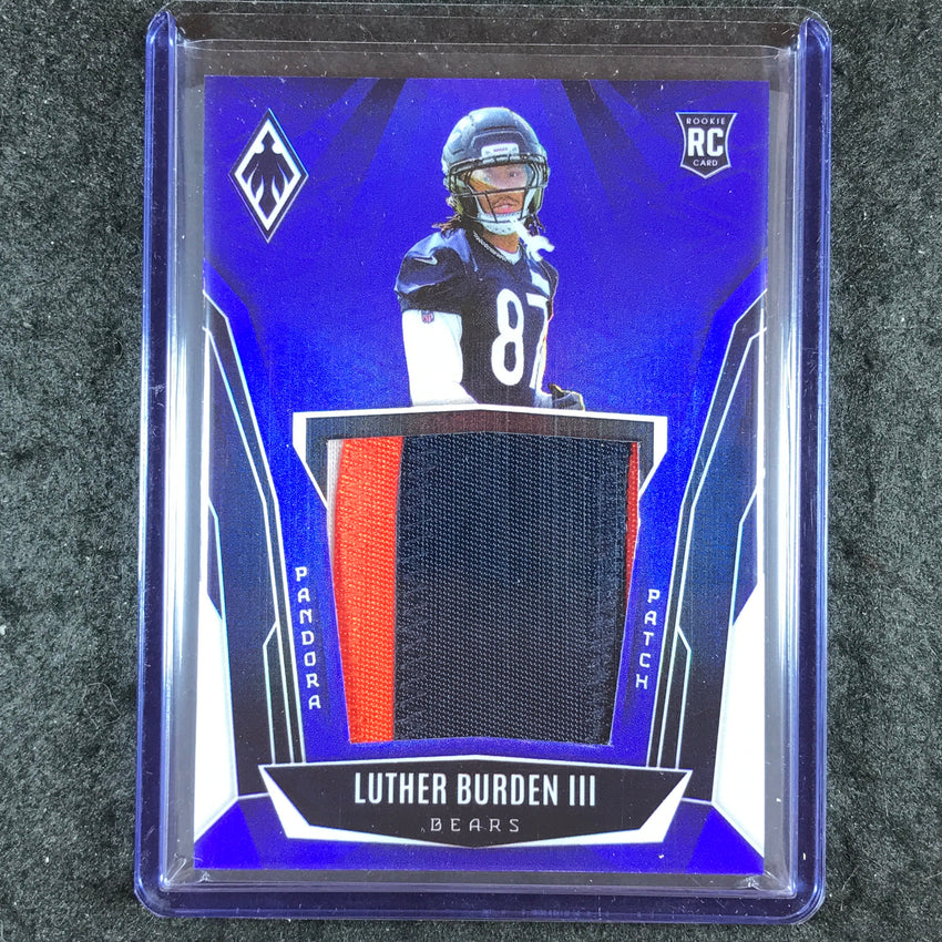 2025 Phoenix Football LUTHER BURDEN III Pandora Patch Rookie Relic Blue 75/199