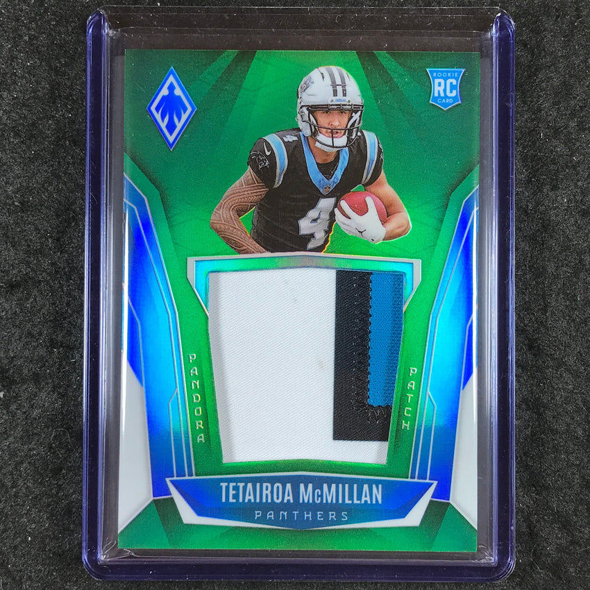 2025 Phoenix Football TETAIROA MCMILLAN Pandora Patch Rookie Relic Green 40/99