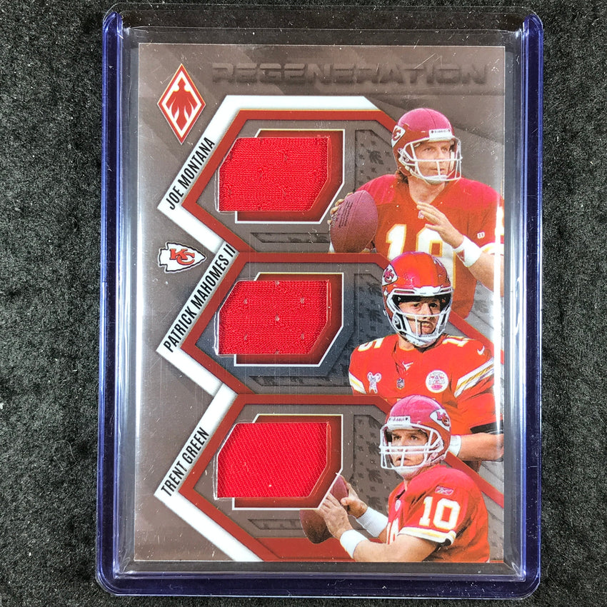 2025 Phoenix Football MONTANA MAHOMES GREEN Regeneration Triple Jersey 274/299