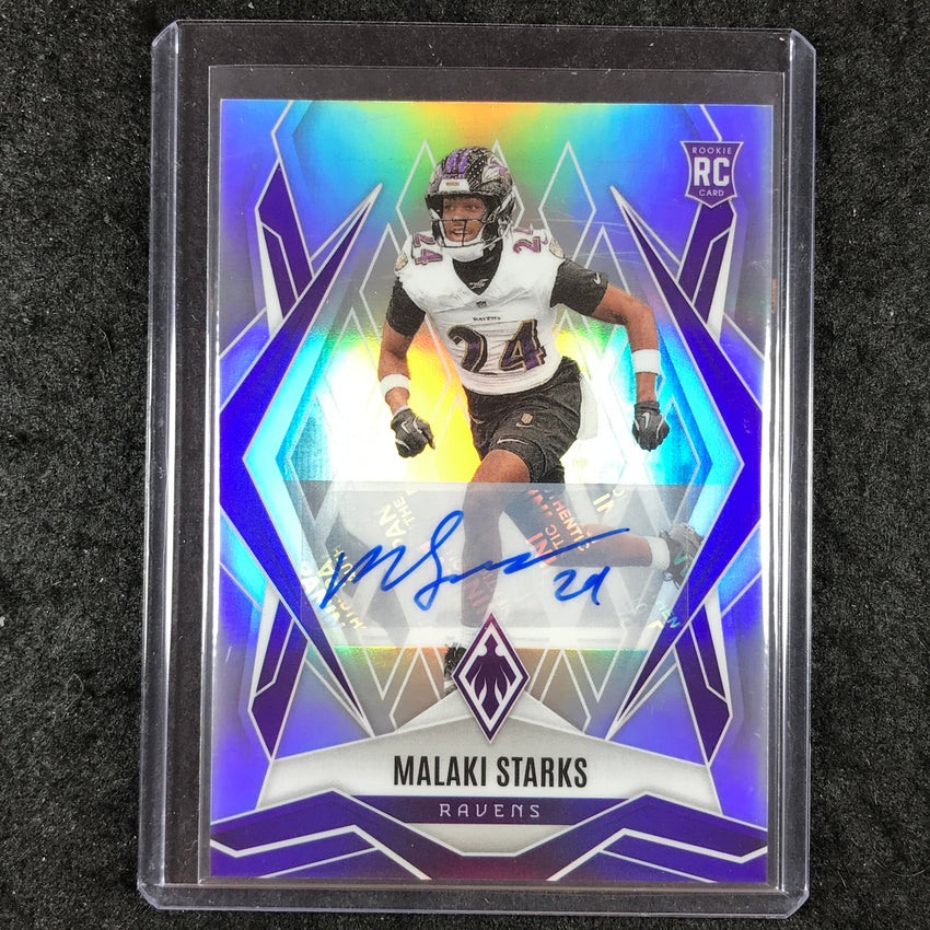 2025 Phoenix Football MALAKI STARKS Base Rookie Auto Silver 122/199 #195
