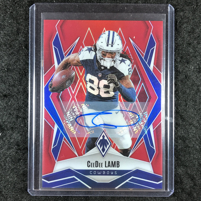 2025 Phoenix Football CEEDEE LAMB Base Auto Red 13/99 #125