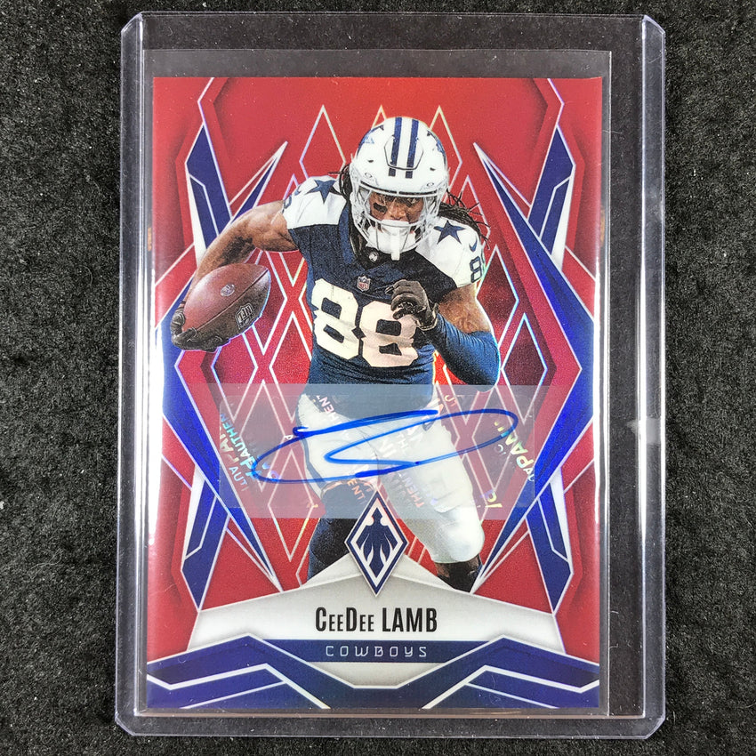 2025 Phoenix Football CEEDEE LAMB Base Auto Red 70/99 #125