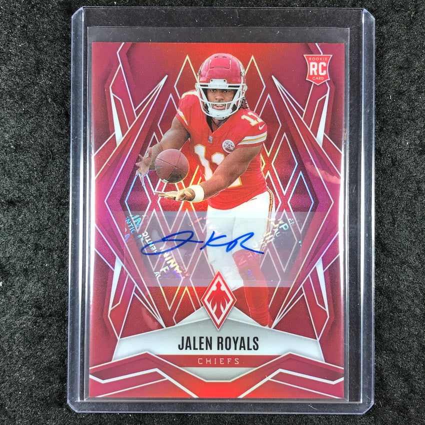 2025 Phoenix Football JALEN ROYALS Base Rookie Auto Red 13/99 #156