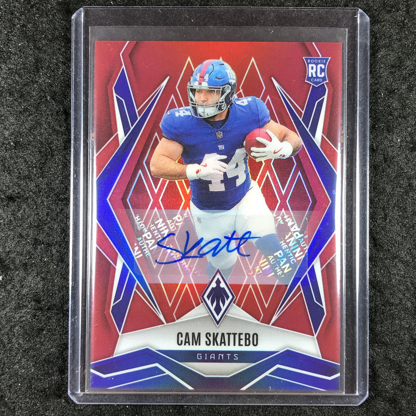 2025 Phoenix Football CAM SKATTEBO Base Rookie Auto Red 19/99 #168