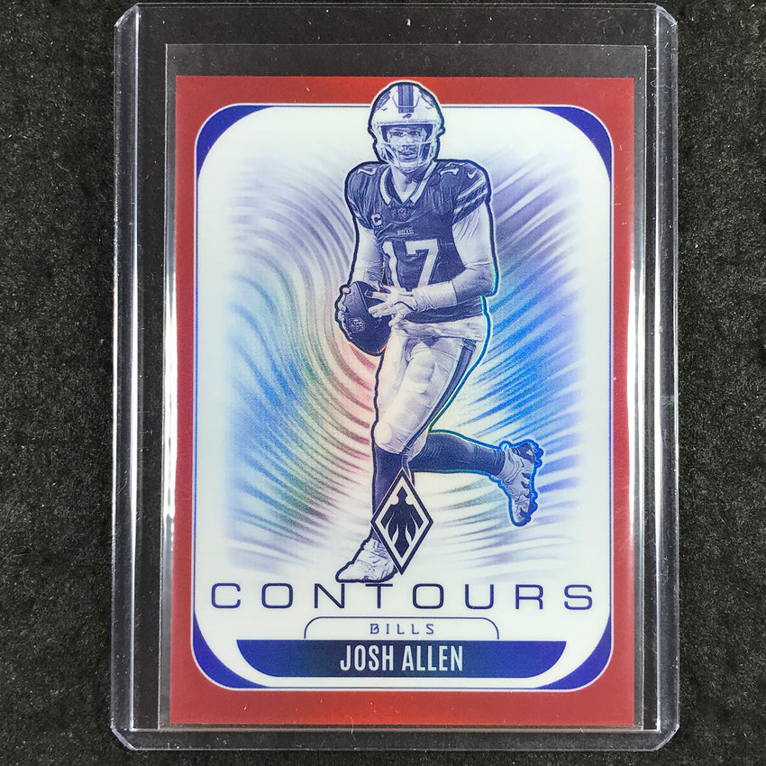 2025 Phoenix Football JOSH ALLEN Contours Red 9/249 #4