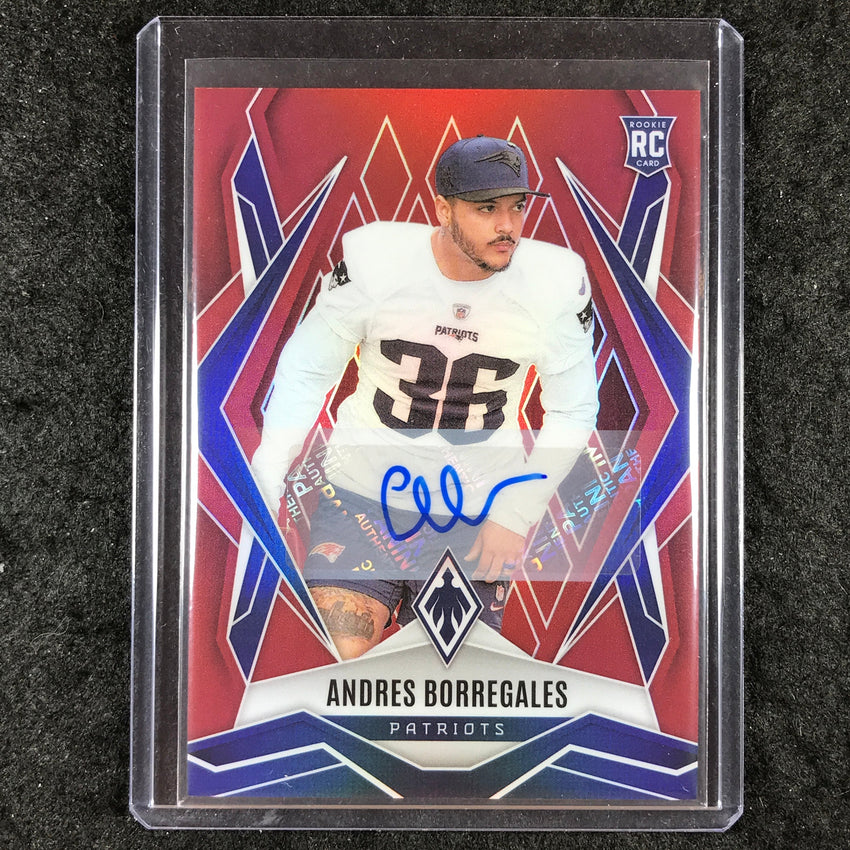 2025 Phoenix Football ANDRES BORREGALES Base Rookie Auto Red 48/99 #214
