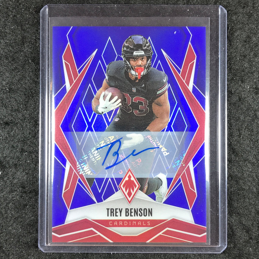 2025 Phoenix Football TREY BENSON Base Auto Blue 13/49 #27
