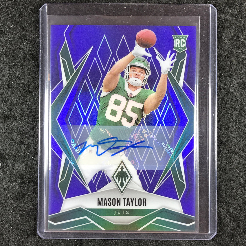 2025 Phoenix Football MASON TAYLOR Base Rookie Auto Blue 21/49 #172