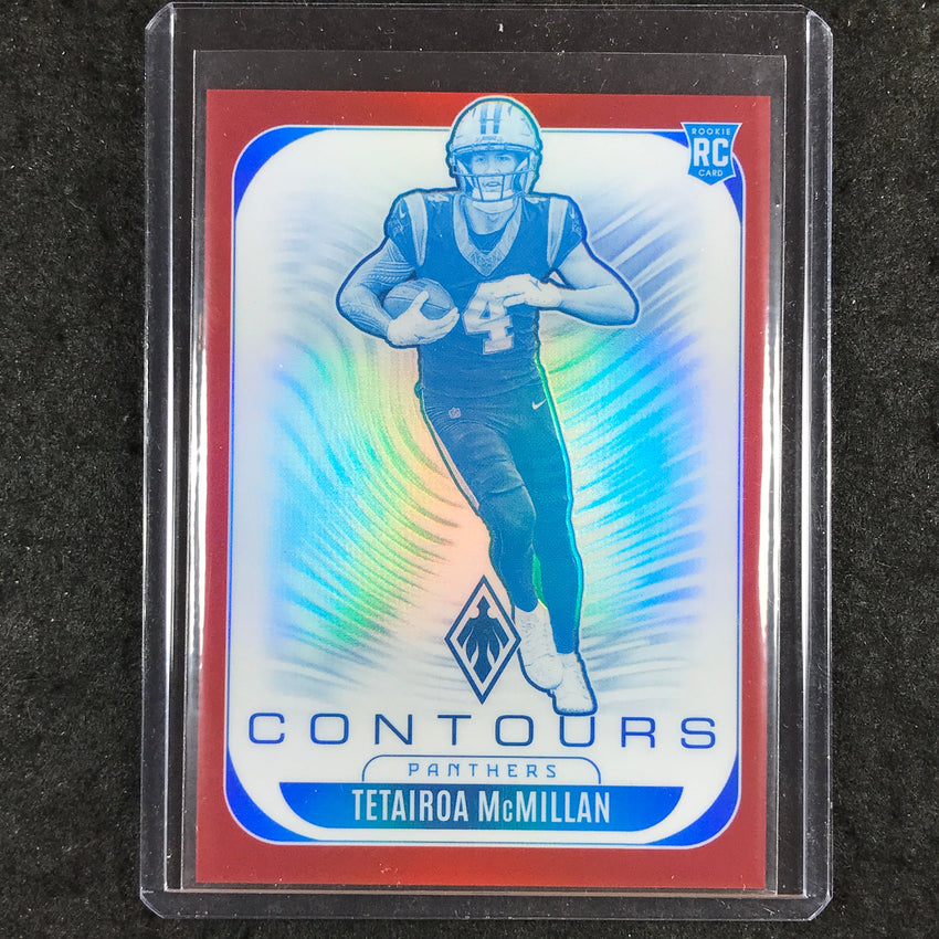 2025 Phoenix Football TETAIROA MCMILLAN Contours Rookie Red 36/249 #5