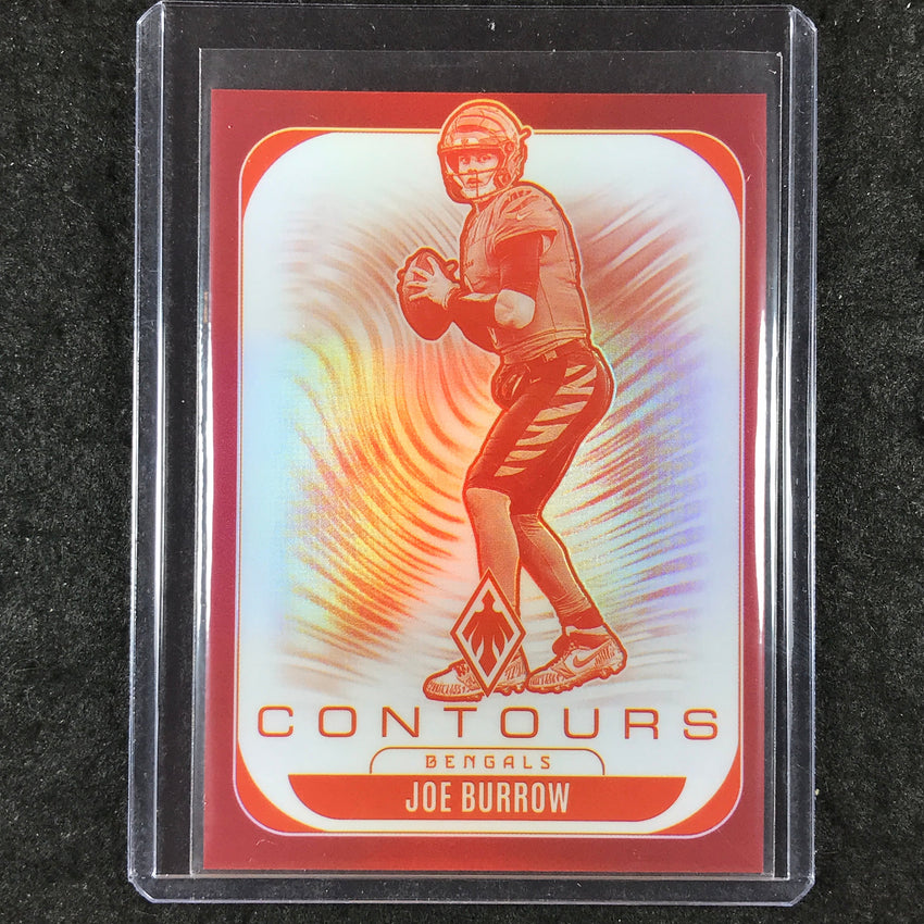2025 Phoenix Football JOE BURROW Contours Red 194/249 #7