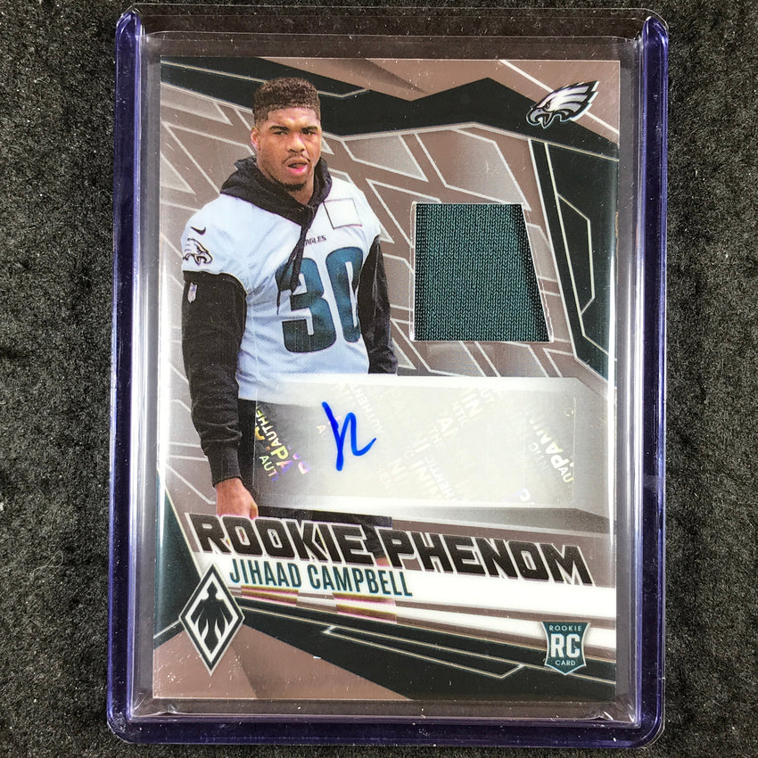 2025 Phoenix Football JIHAAD CAMPBELL Rookie Phenoms Jersey Auto Base 106/249
