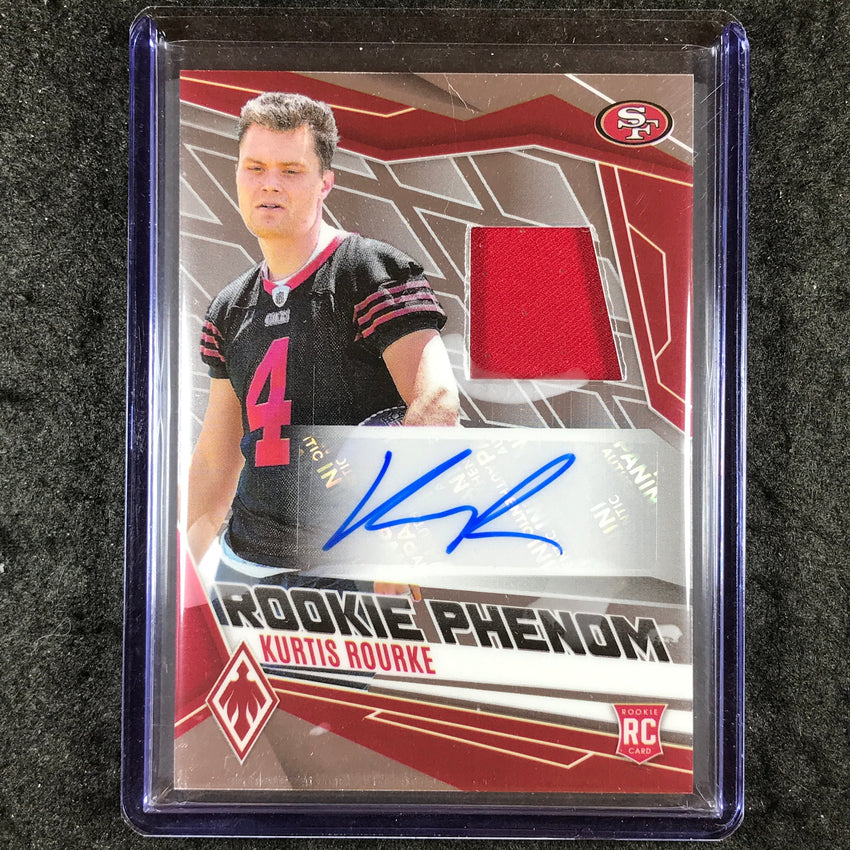 2025 Phoenix Football KURTIS ROURKE Rookie Phenoms Jersey Auto Base 31/249