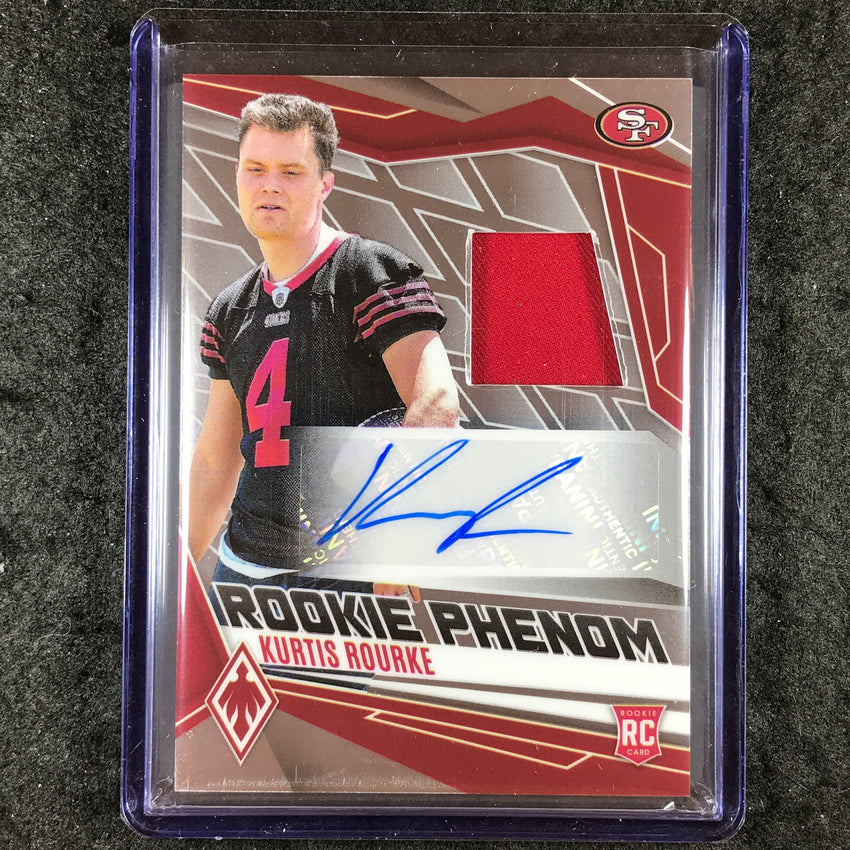 2025 Phoenix Football KURTIS ROURKE Rookie Phenoms Jersey Auto Base 99/249