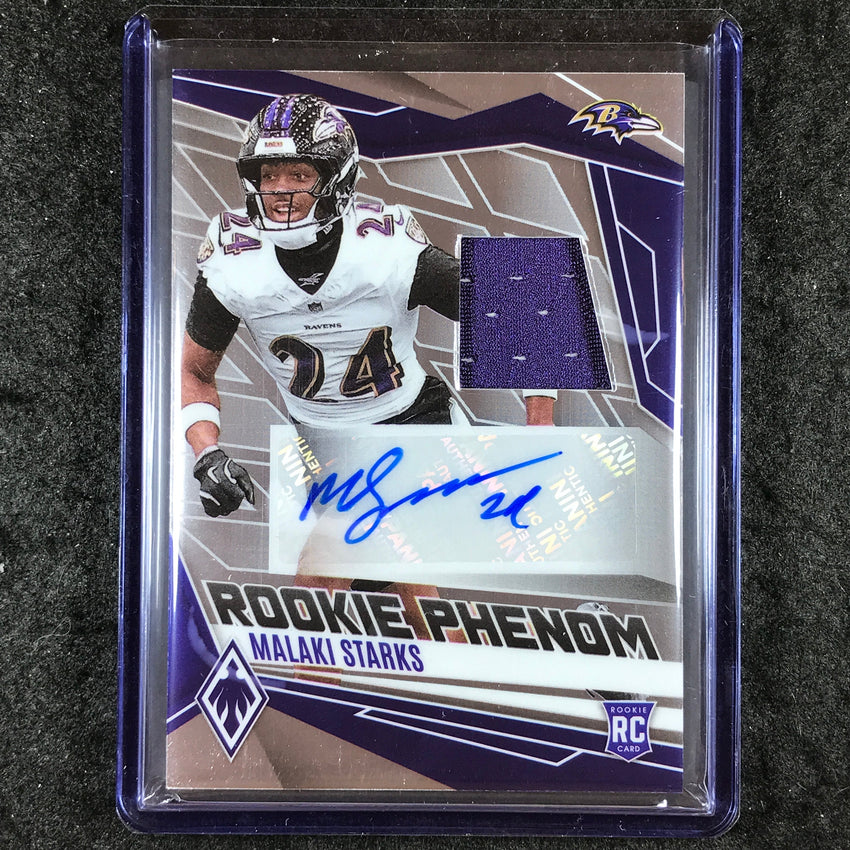 2025 Phoenix Football MALAKI STARKS Rookie Phenoms Jersey Auto Base 133/249