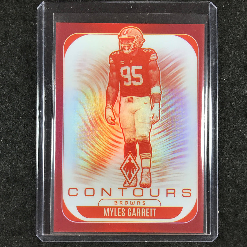 2025 Phoenix Football MYLES GARRETT Contours Red 21/249 #8