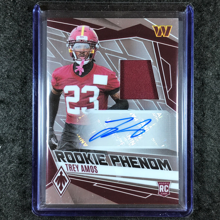2025 Phoenix Football TREY AMOS Rookie Phenoms Jersey Auto Base 242/249