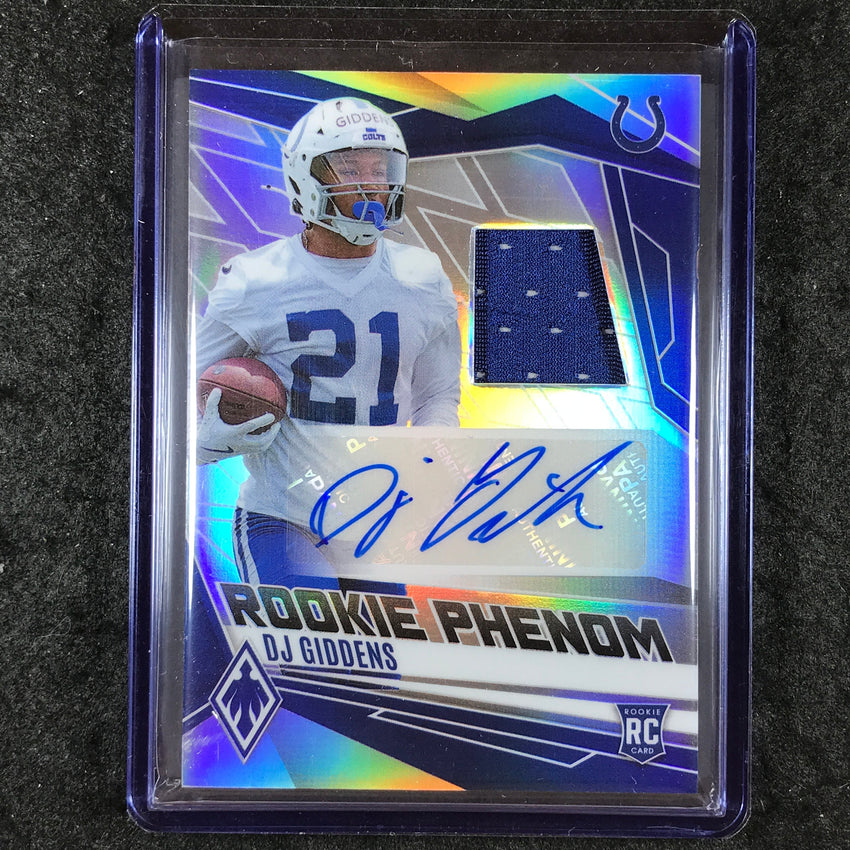 2025 Phoenix Football DJ GIDDENS Rookie Phenoms Jersey Auto Silver 80/149