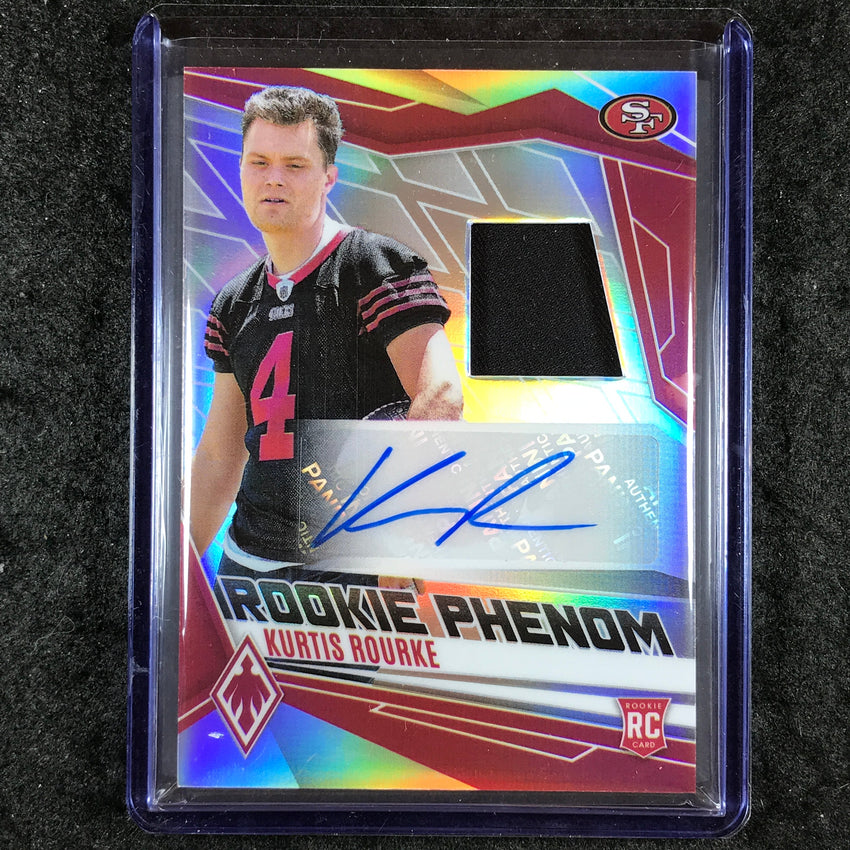 2025 Phoenix Football KURTIS ROURKE Rookie Phenoms Jersey Auto Silver 80/149