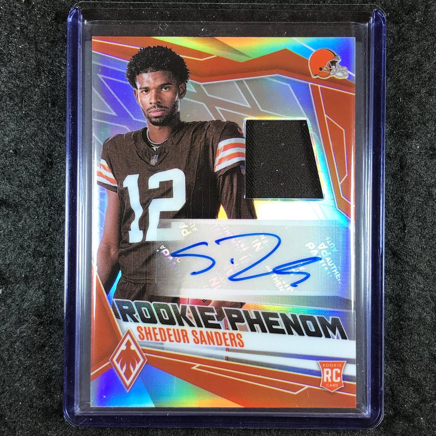 2025 Phoenix Football SHEDEUR SANDERS Rookie Phenoms Jersey Auto Silver 15/149