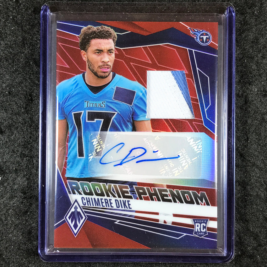 2025 Phoenix Football CHIMERE DIKE Rookie Phenoms Patch Auto Red 33/99