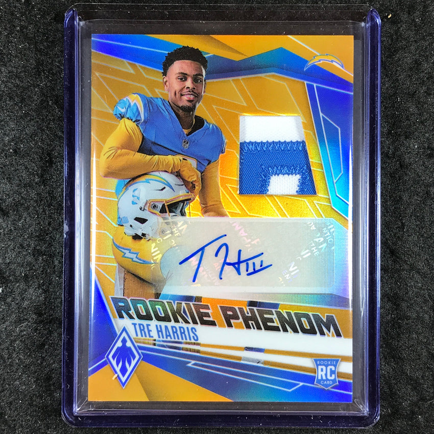 2025 Phoenix Football TRE HARRIS Rookie Phenoms Patch Auto Gold 7/10