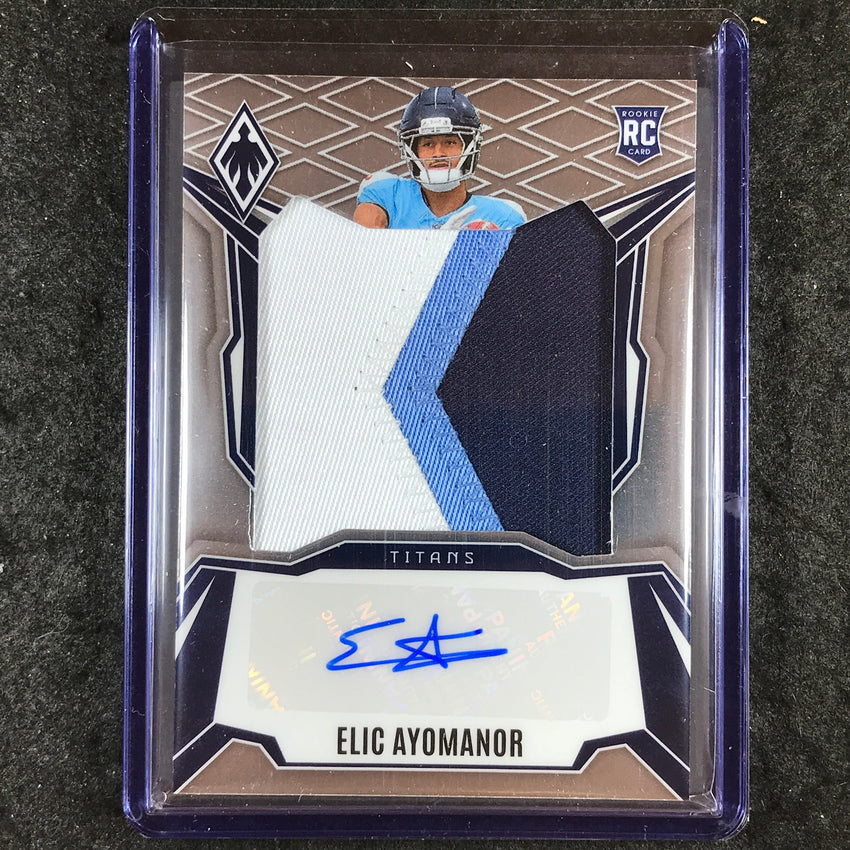 2025 Phoenix Football ELIC AYOMANOR RPS Rookie Patch Auto Base 175/199