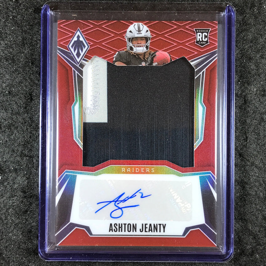 2025 Phoenix Football ASHTON JEANTY RPS Rookie Patch Auto Red 30/99