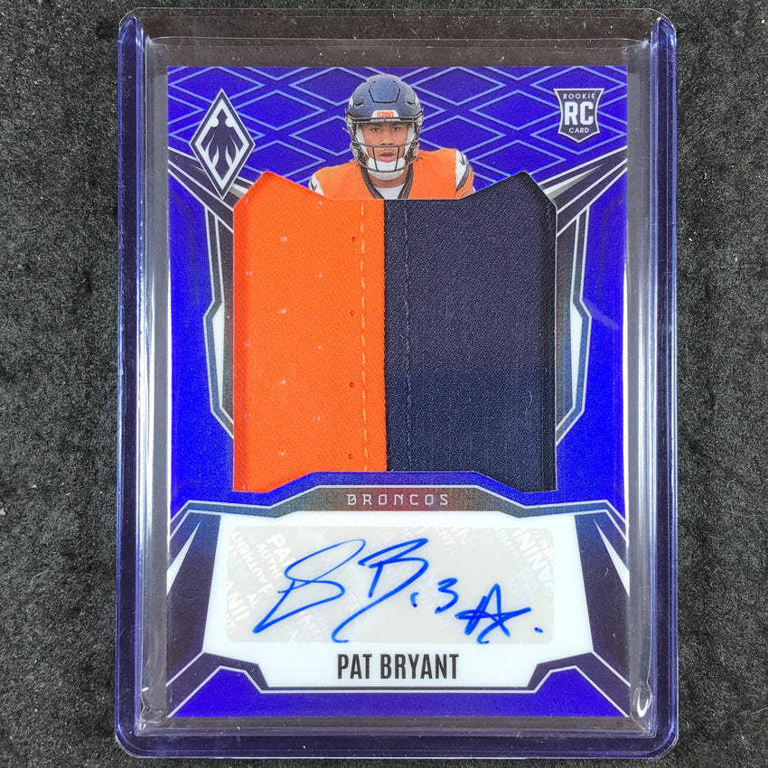 2025 Phoenix Football PAT BRYANT RPS Rookie Patch Auto Blue 24/49